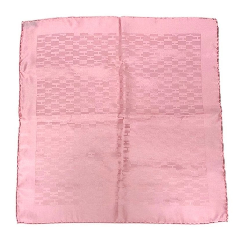 Hermes HERMES Pocket Square Grand H Scarf Muffler POCHETTE PONGEE FACONNEE GR...